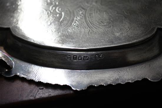 PAUL STORR. A pair of George III silver salvers, 57.5 oz.
